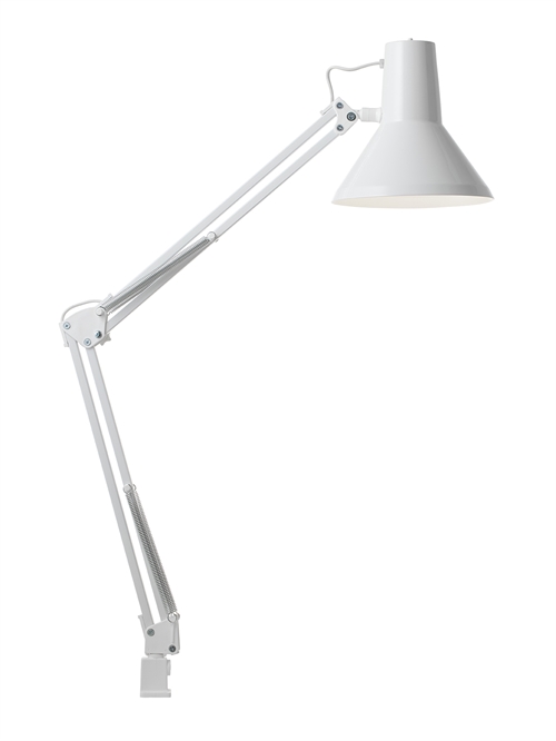 Jensen hvid arkitektlampe